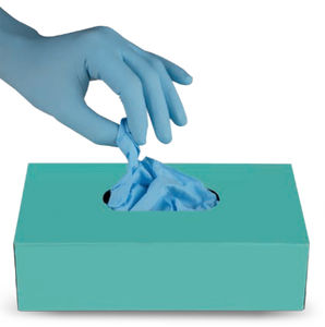 guantes médicos / de nitrilo / empolvados