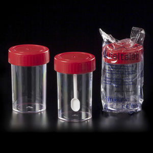 recipiente para muestras de poliestireno