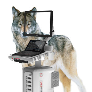 ecógrafo veterinario con soporte