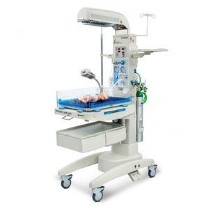 mesa de reanimación neonatal con ventilador
