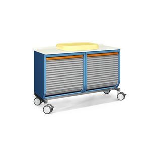 mueble cambiador con canastillas