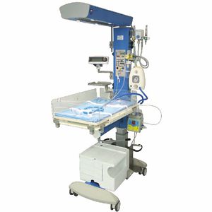 mesa de reanimación neonatal con ventilador