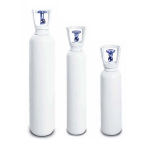 botella de gas médico de oxígeno