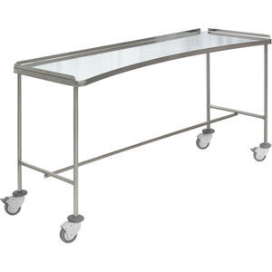 mesa de instrumentos con ruedas / de acero inoxidable