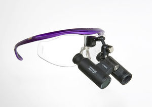 lupa binocular con montura de gafas