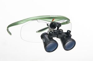 lupa binocular con montura de gafas