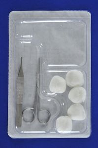 kit de instrumentos para sutura de heridas