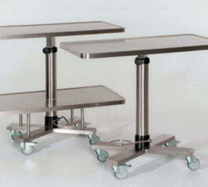 mesa de instrumentos de acero inoxidable