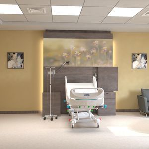 unidad médica de cabecera de pared