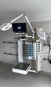 unidad médica de cabecera de pared