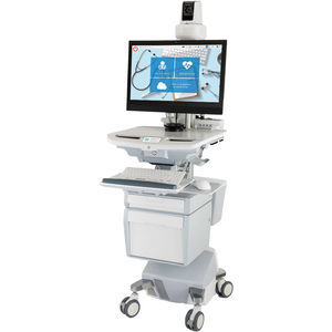 carro de telemedicina con pantalla táctil