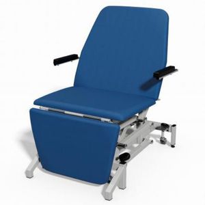 sillón de reconocimiento general / eléctrico / de altura variable / con respaldo regulable
