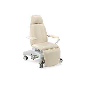 sillón para tratamiento eléctrico / 3 secciones / con ruedas / de altura variable
