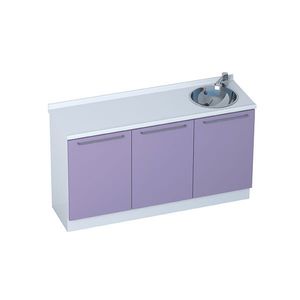 armario para consulta médica / con fregadero / modular / 3 módulos