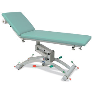 mesa de exploración hidráulica / de altura variable / con ruedas / 2 secciones
