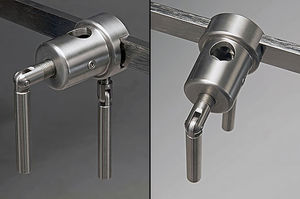 fijador para mesa de operaciones de acero inoxidable