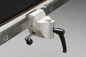 fijador para mesa de operaciones de acero inoxidable
