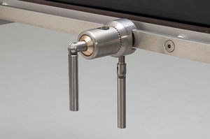 fijador para mesa de operaciones de acero inoxidable