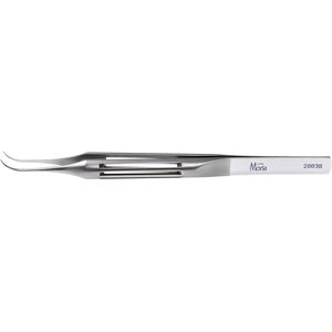 pinza para cirugía oftalmológica / curvada
