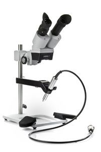 estereomicroscopio para laboratorio dental / de soldadura / de mesa / LED