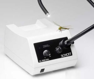 fuente de luz para microscopio / halógena / fría