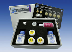 material dental de porcelana / para estratificación de cerámica / opaco