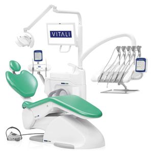 unidad dental con reposacabezas flexible