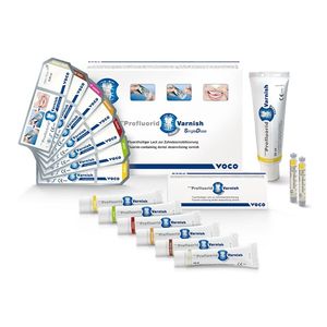 material dental de barniz con fluoruro