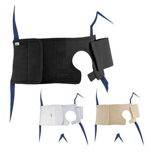 faja de sujeción lumbar / para adulto / con abertura para bolsa de colostomía