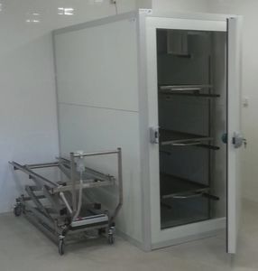 cámara mortuoria frigorífica para camillas mortuorias