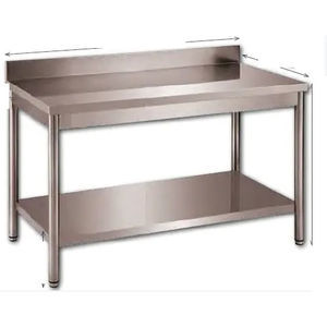mesa de laboratorio con estantes 1