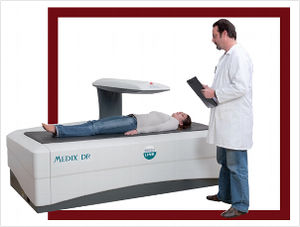osteodensitómetro DEXA / fan beam