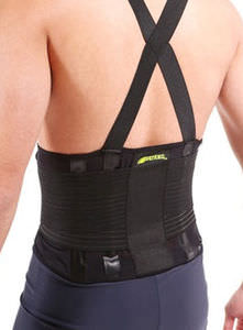 faja de sujeción lumbar / para adulto / con tirantes / semirrígida