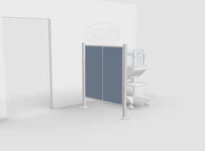 biombo médico fijo