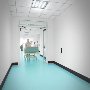 puerta para centro sanitario