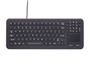 teclado médico con alfombrilla táctil