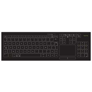 teclado médico con alfombrilla táctil