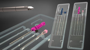 kit de instrumentos para biopsia ósea
