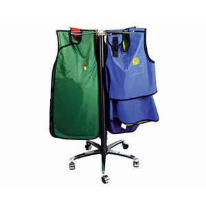 colgador para delantales de protección radiológica portátil