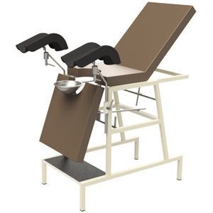 mesa de exploración ginecológica / manual / de altura fija / con respaldo regulable
