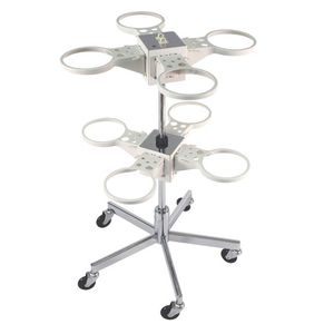 soporte para recipiente de aspiración con ruedas