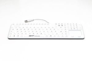 teclado médico con alfombrilla táctil