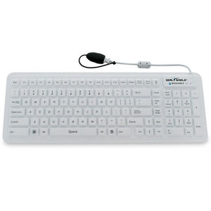 teclado médico con alfombrilla táctil