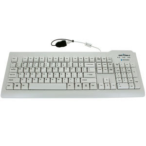 teclado médico con alfombrilla táctil