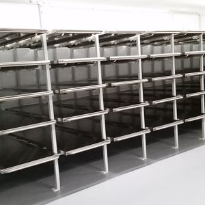 estantería modular / mortuoria / de acero inoxidable