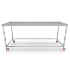 mesa de embalsamamiento con ruedas