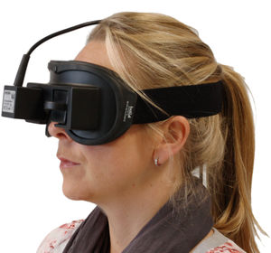 material para prueba vestibular sistema de videonistagmoscopia
