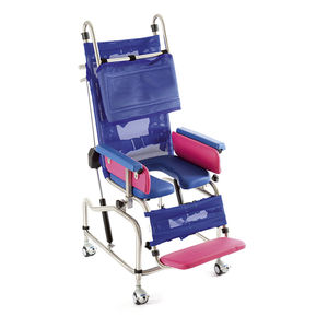 silla de ducha con respaldo alto
