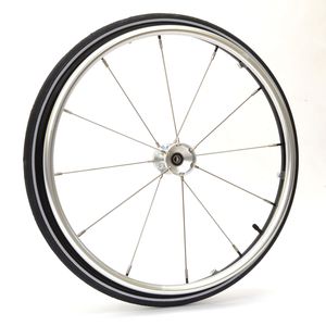 rueda para silla de ruedas / de acero inoxidable / de aluminio