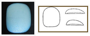 implante pectoral / anatómico / de silicona